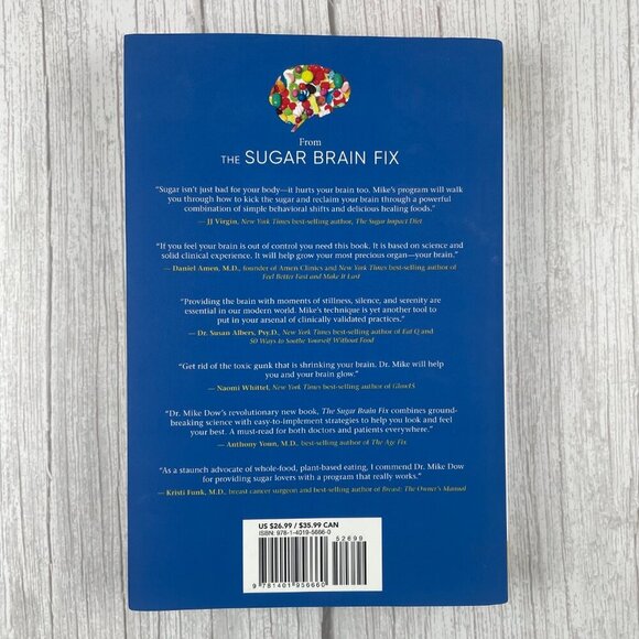 📚 3/$25 The Sugar Brain Fix by Dr. Mike Dow | Hardcover - Picture 2 of 5